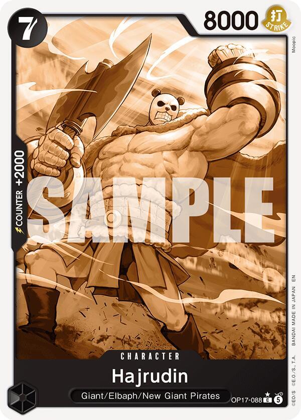 Hajrudin [Pandaman Art] (The World's Strongest Warriors)(OP17-088)(C)