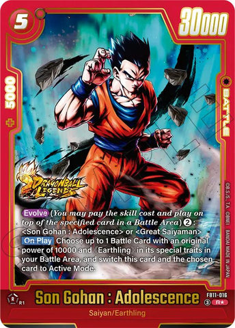 Son Gohan : Adolescence - FB11-016 [Alternate Art] [Foil] (FB11-016)(R)