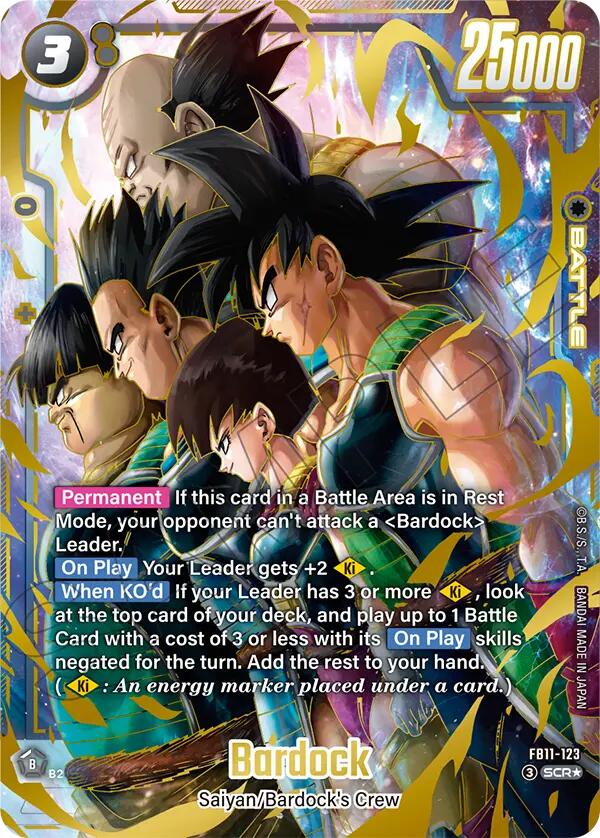 Bardock - FB11-123 [Alternate Art] [Foil] (FB11-123)(SCR)