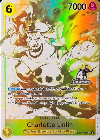 Charlotte Linlin [4th Anniversary Treasure Campaign Pack] [Foil] (One Piece Promotion Cards)(ST20-005)(SR)