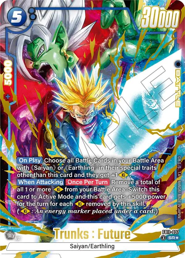 Trunks : Future - FB11-037 [Alternate Art] [Foil] (FB11-037)(SR)