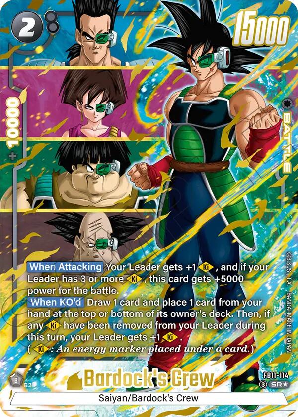 Bardock's Crew - FB11-114 [Alternate Art] [Foil] (FB11-114)(SR)