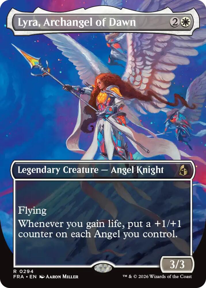 Lyra, Archangel of Dawn [Borderless] (Reality Fracture)(FRA-294)(R)