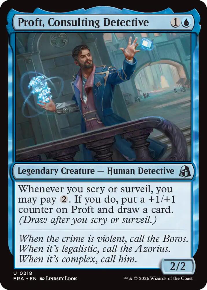 Proft, Consulting Detective (Reality Fracture)(FRA-218)(U)