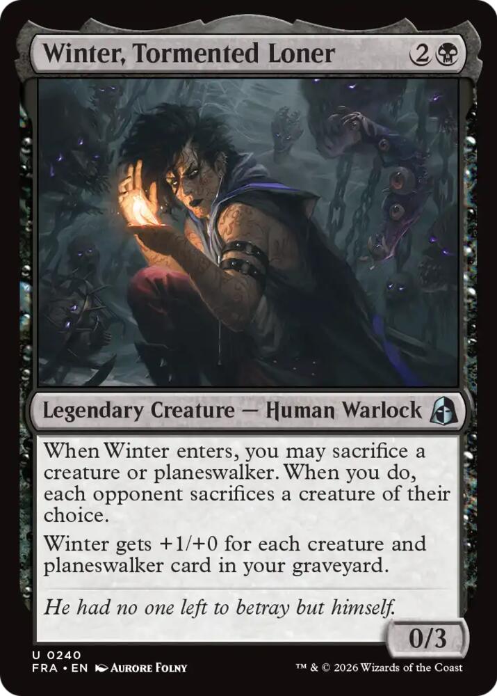 Winter, Tormented Loner (Reality Fracture)(FRA-240)(U)