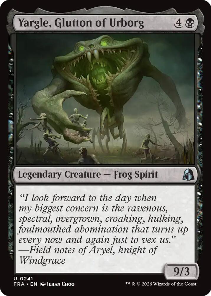 Yargle, Glutton of Urborg (Reality Fracture)(FRA-241)(U)
