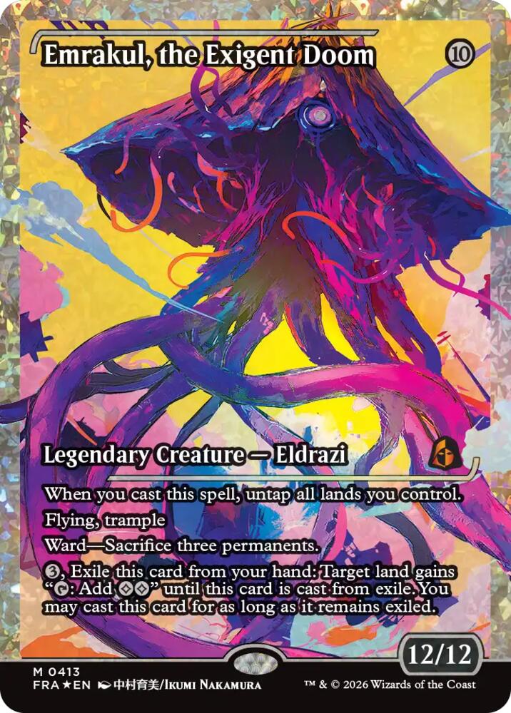 Emrakul, the Exigent Doom [Showcase] (Fracture Foil) (Reality Fracture)(FRA-413)(M)