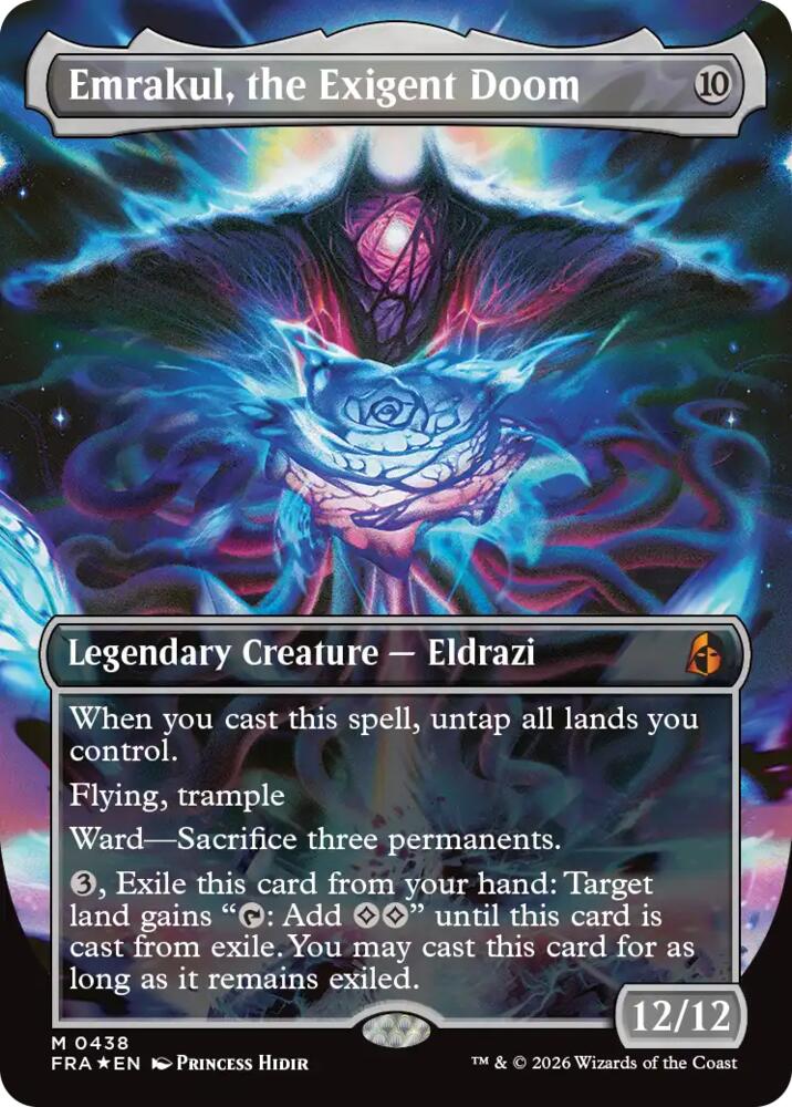 Emrakul, the Exigent Doom [Borderless] (Reality Fracture)(FRA-438)(M)