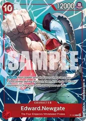 Edward.Newgate [Premium Card Collection -Flame-Flame Fruit Coliseum Edition-] [Foil] (One Piece Promotion Cards)(P-152)(PR)