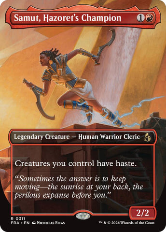 Samut, Hazoret's Champion [Borderless] (Reality Fracture)(FRA-311)(R)