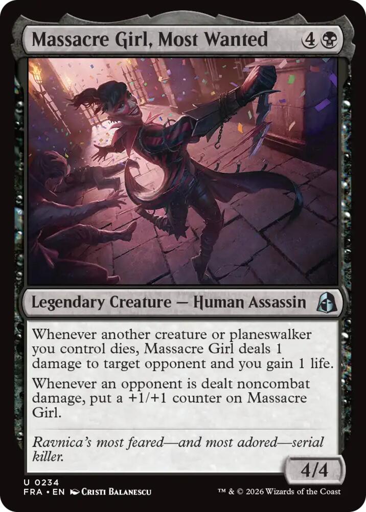 Massacre Girl, Most Wanted (Reality Fracture)(FRA-234)(U)