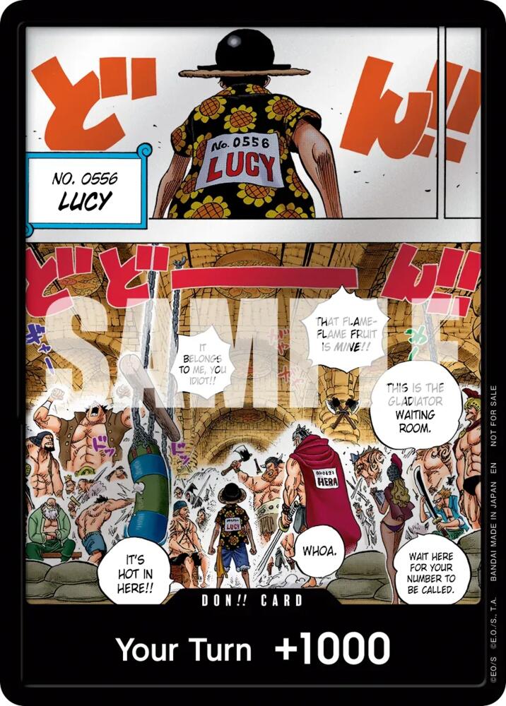 DON!! Card [Flame-Flame Fruit Coliseum] [Foil] (One Piece Promotion Cards)(DON!!)