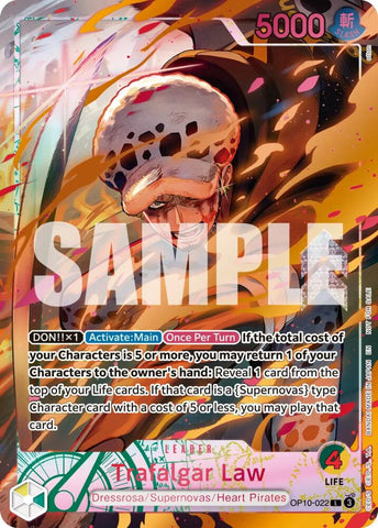 Trafalgar Law [Flame-Flame Fruit Coliseum] [Foil] (One Piece Promotion Cards)(OP10-022)(L)