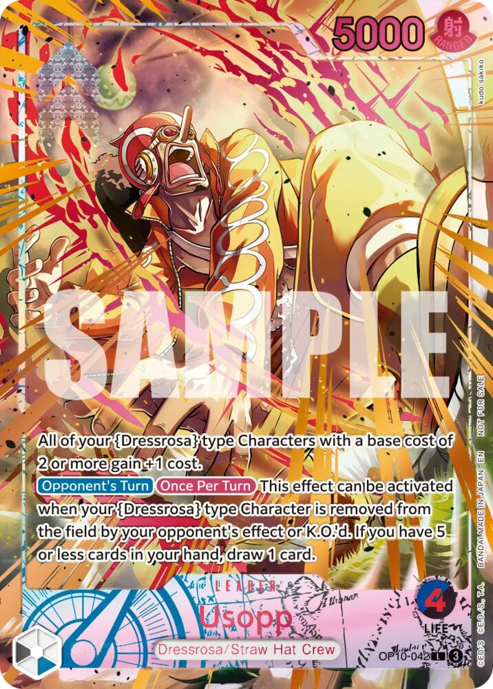 Usopp [Flame-Flame Fruit Coliseum] [Foil] (One Piece Promotion Cards)(OP10-042)(L)