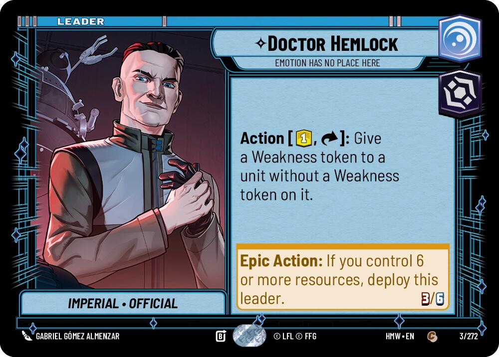 Doctor Hemlock - Emotion Has No Place Here (Homeworlds)(HMW-3/272)(C)