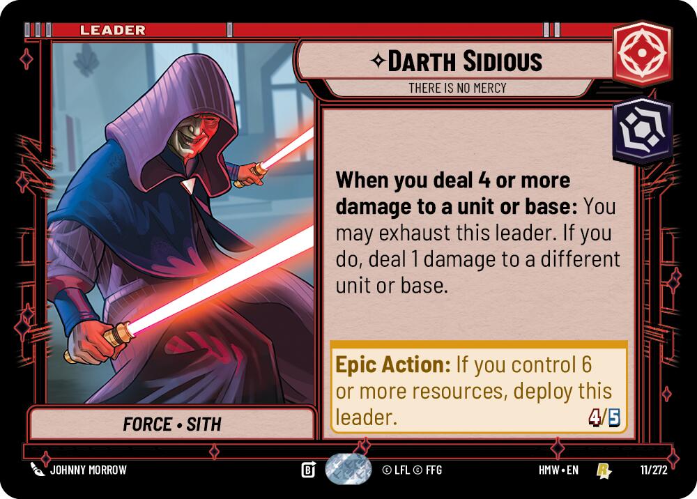 Darth Sidious - There Is No Mercy (Homeworlds)(HMW-11/272)(R)