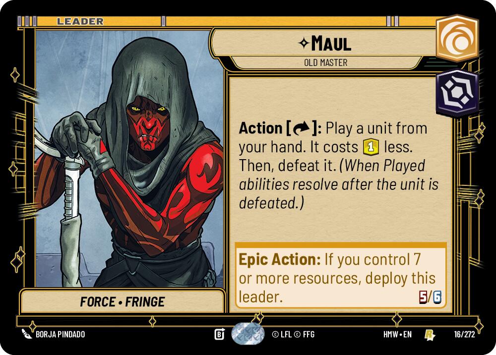 Maul - Old Master (Homeworlds)(HMW-16/272)(R)