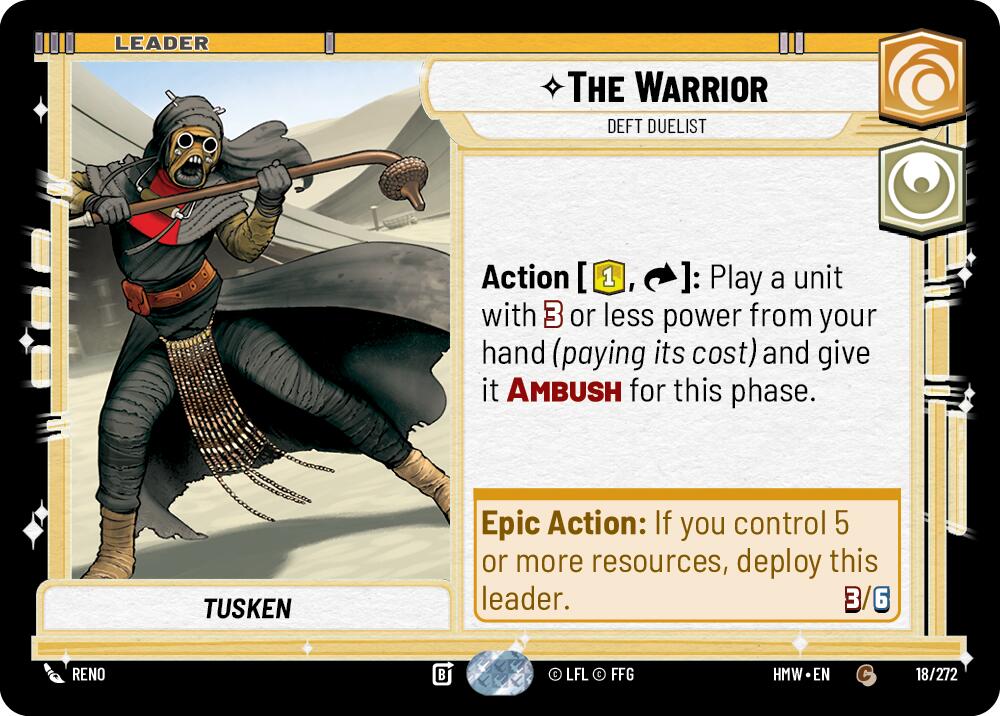 The Warrior - Deft Duelist (Homeworlds)(HMW-18/272)(C)