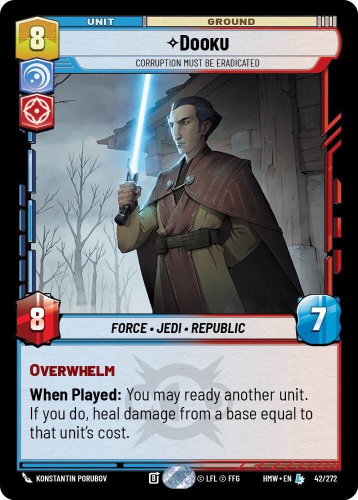 Dooku - Corruption Must Be Eradicated (Homeworlds)(HMW-42/272)(L)