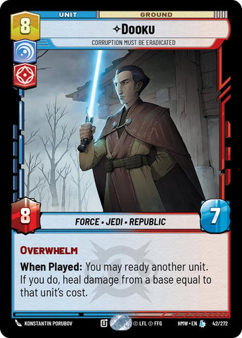 Dooku - Corruption Must Be Eradicated (Homeworlds)(HMW-42/272)(L)