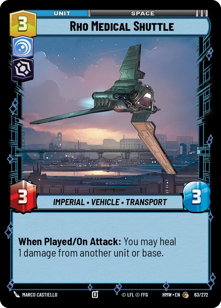 Rho Medical Shuttle (Homeworlds)(HMW-63/272)(C)