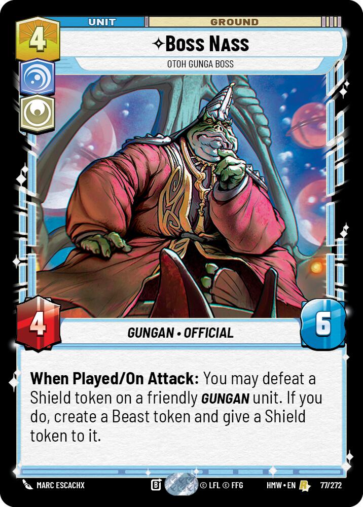 Boss Nass - Otoh Gunga Boss (Homeworlds)(HMW-77/272)(R)