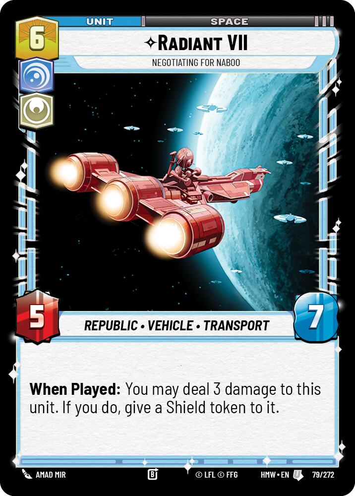 Radiant VII - Negotiating for Naboo (Homeworlds)(HMW-79/272)(U)