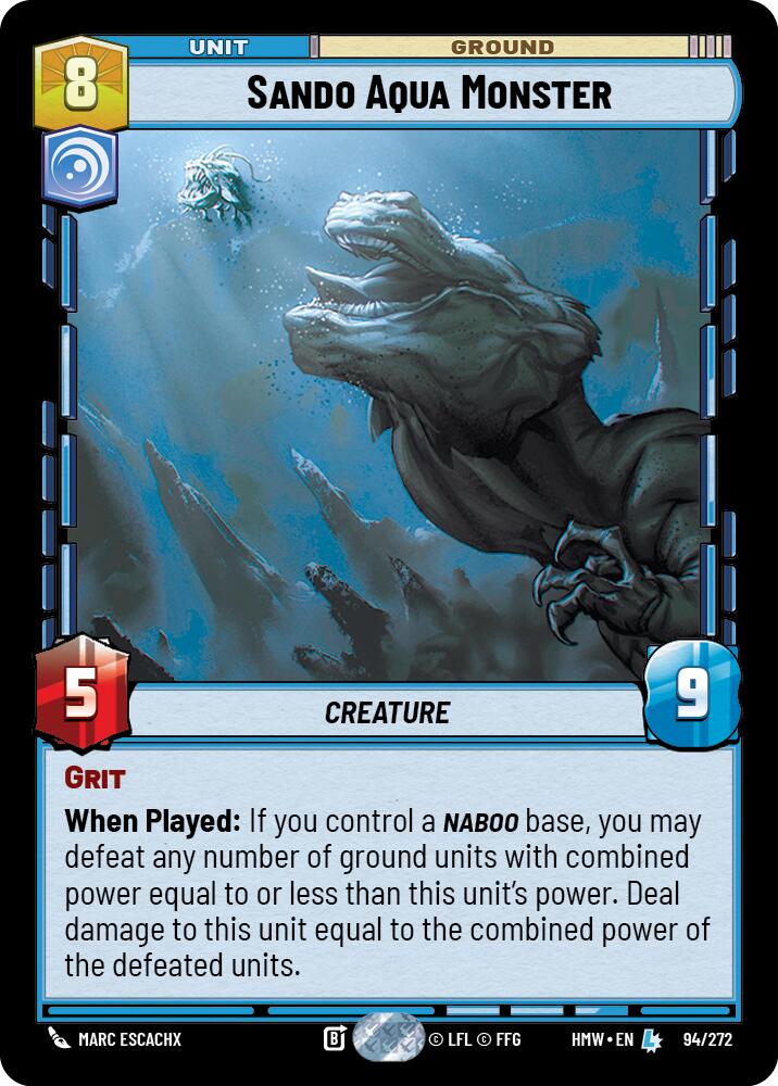 Sando Aqua Monster (Homeworlds)(HMW-94/272)(L)