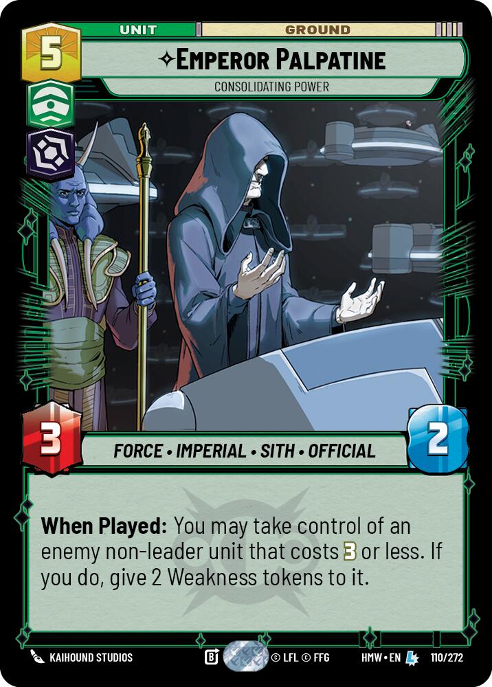 Emperor Palpatine - Consolidating Power (Homeworlds)(HMW-110/272)(L)