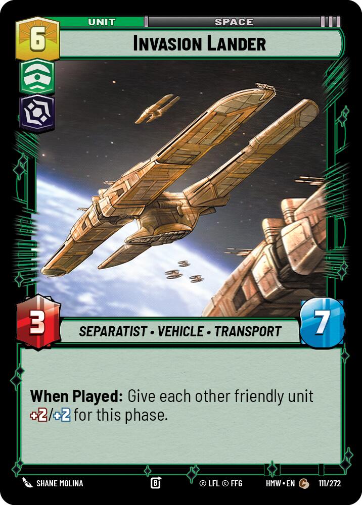 Invasion Lander (Homeworlds)(HMW-111/272)(C)
