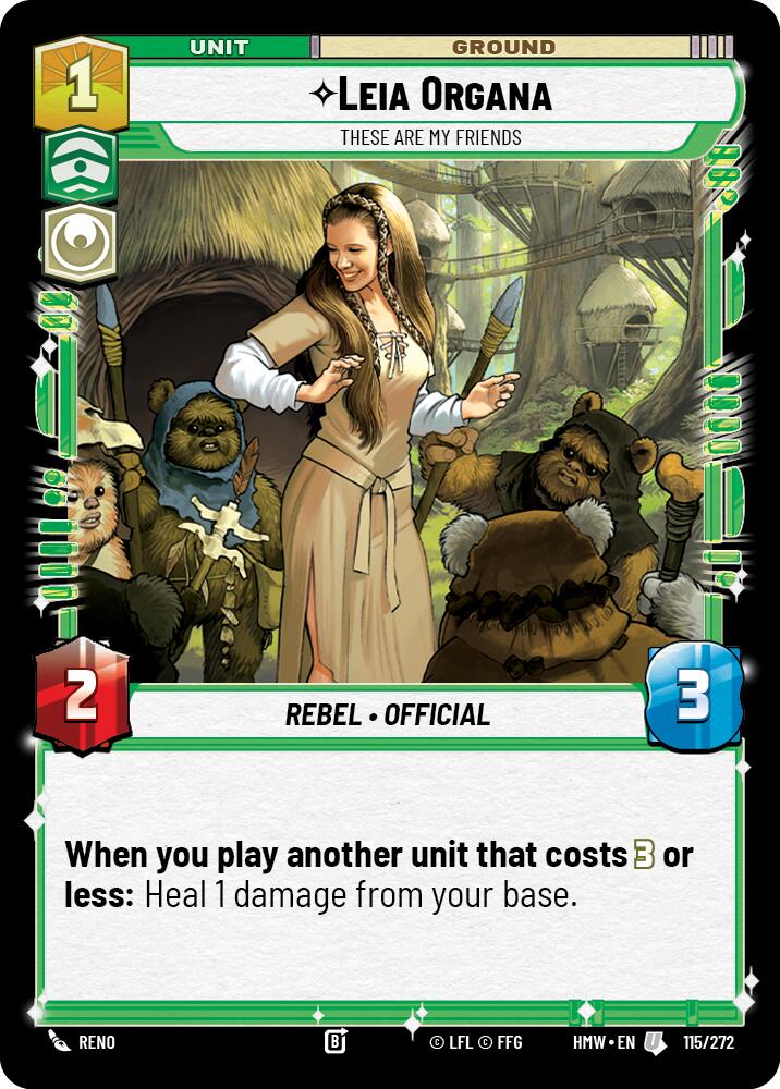Leia Organa - These Are My Friends (Homeworlds)(HMW-115/272)(U)