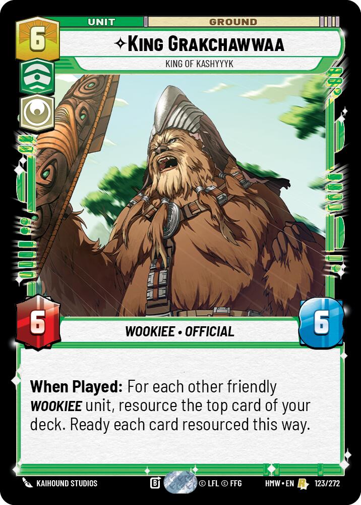 King Grakchawwaa - King of Kashyyyk (Homeworlds)(HMW-123/272)(R)