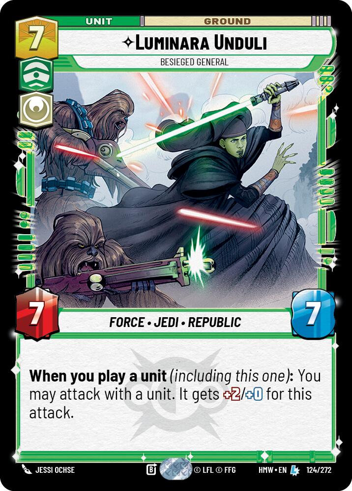 Luminara Unduli - Besieged General (Homeworlds)(HMW-124/272)(L)