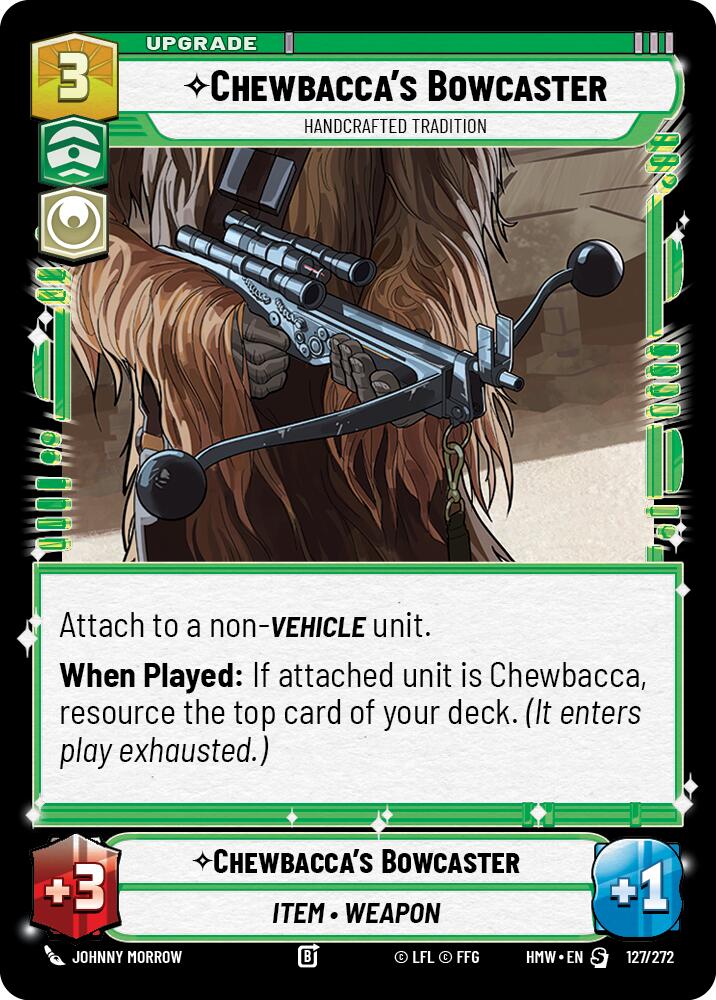 Chewbacca's Bowcaster - Handcrafted Tradition (Homeworlds)(HMW-127/272)(S)
