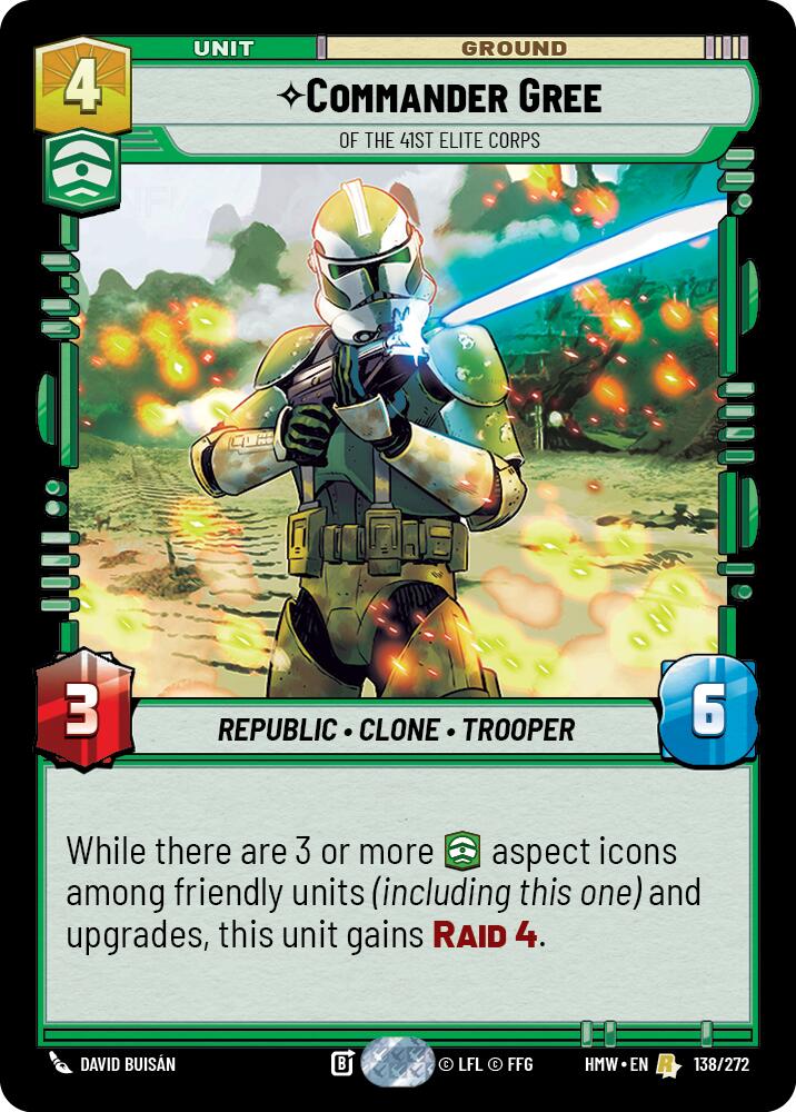 Commander Gree - Of the 41st Elite Corps (Homeworlds)(HMW-138/272)(R)