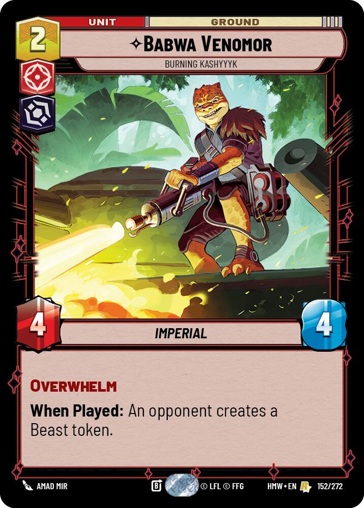 Babwa Venomor - Burning Kashyyyk (Homeworlds)(HMW-152/272)(R)