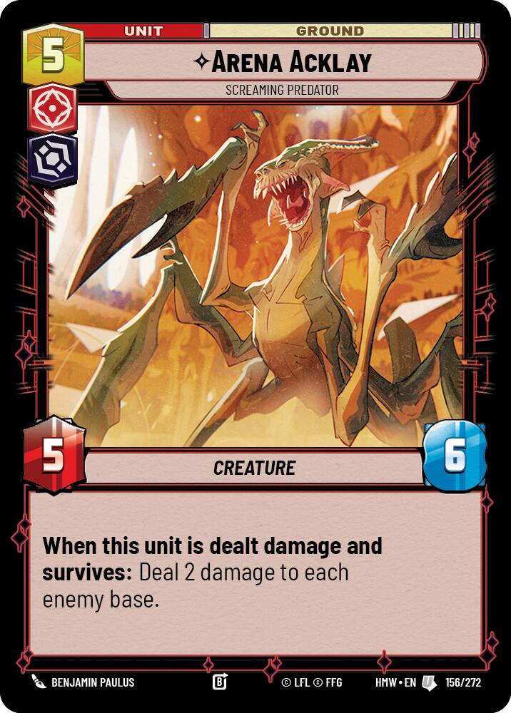 Arena Acklay - Screaming Predator (Homeworlds)(HMW-156/272)(U)