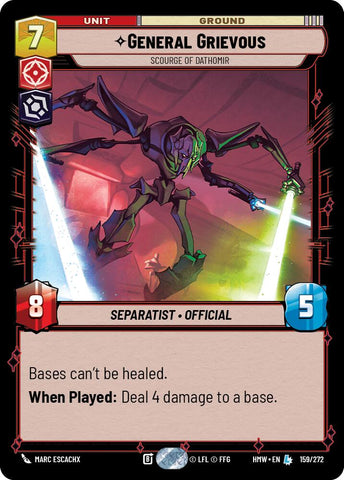 General Grievous - Scourge of Dathomir (Homeworlds)(HMW-159/272)(L)