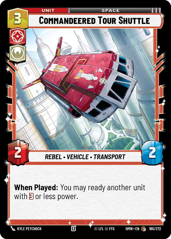 Commandeered Tour Shuttle (Homeworlds)(HMW-165/272)(C)