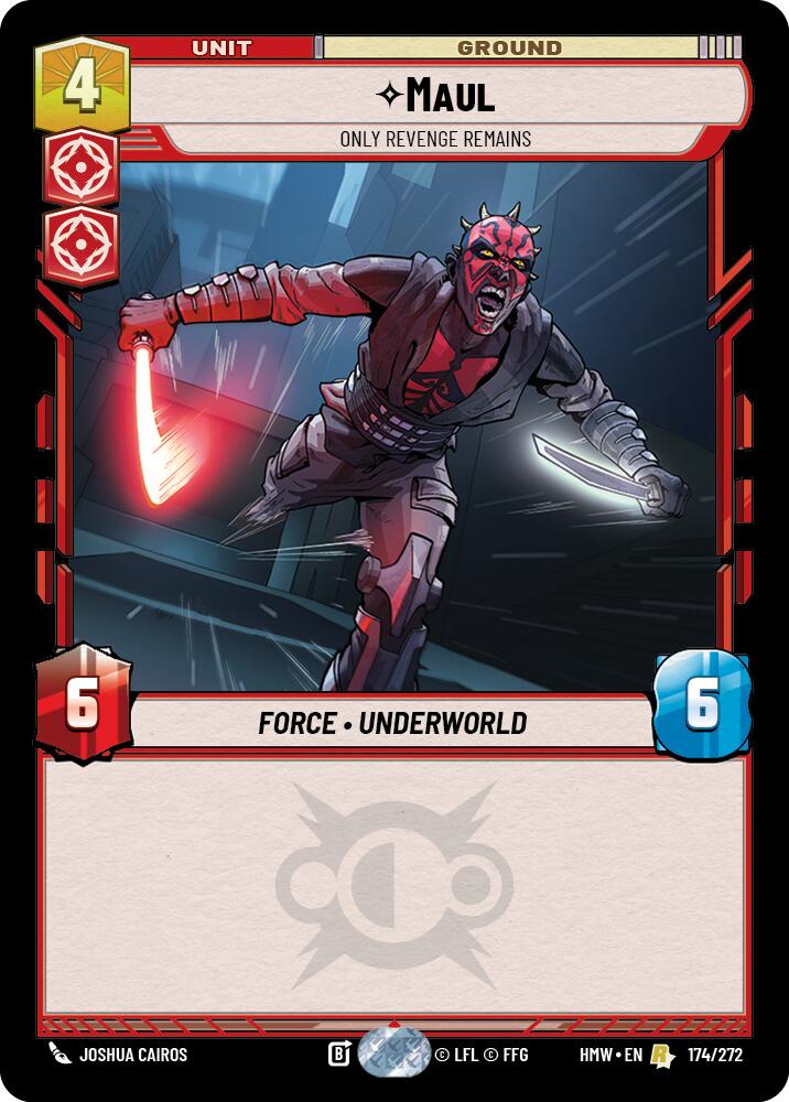 Maul - Only Revenge Remains (Homeworlds)(HMW-174/272)(R)