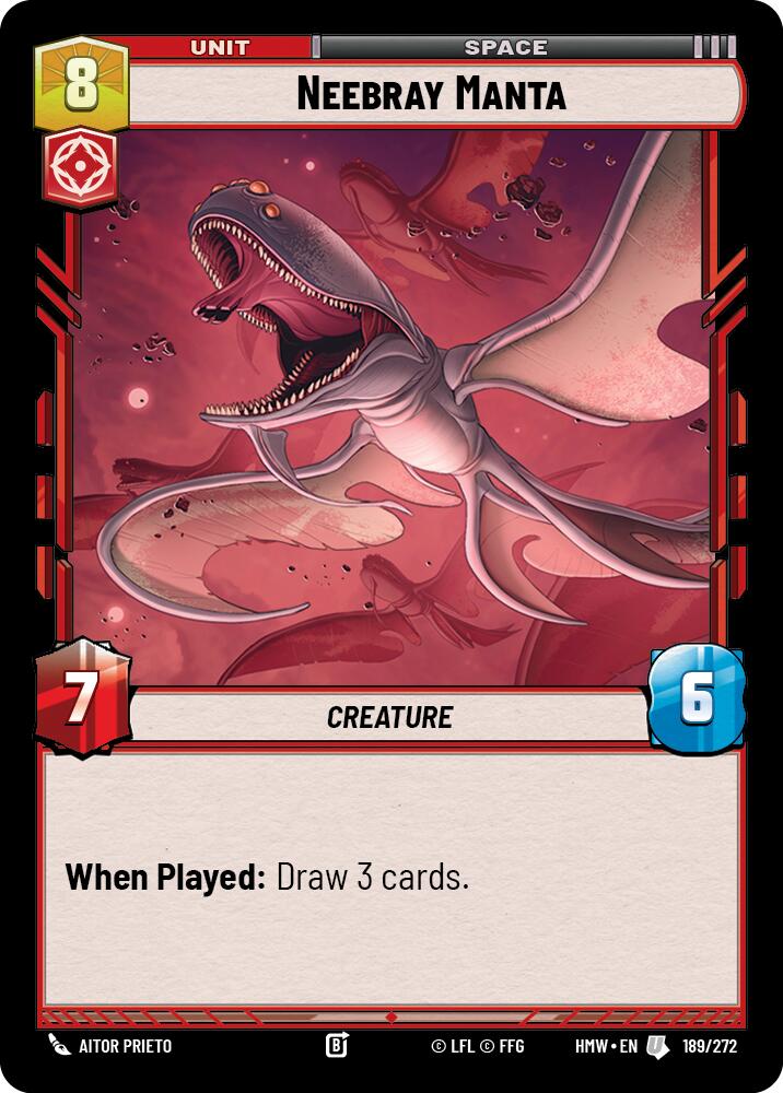 Neebray Manta (Homeworlds)(HMW-189/272)(U)