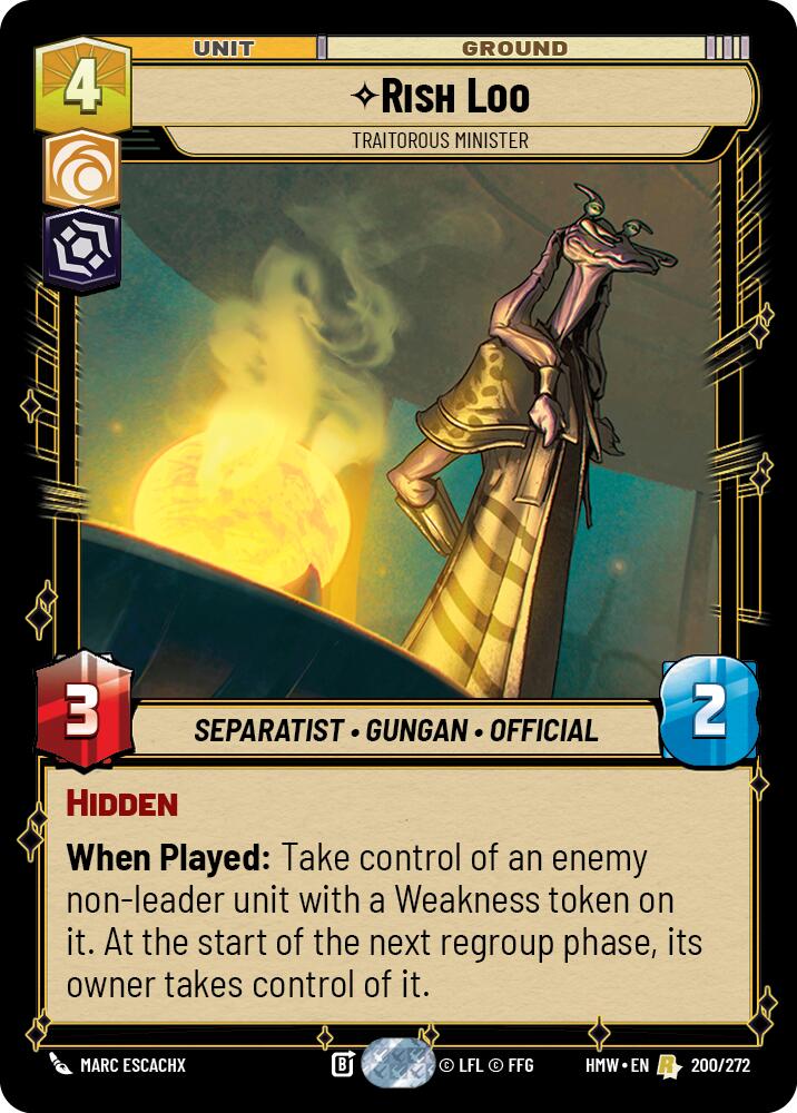Rish Loo - Traitorous Minister (Homeworlds)(HMW-200/272)(R)