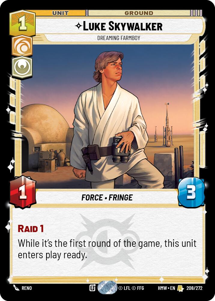Luke Skywalker - Dreaming Farmboy (Homeworlds)(HMW-208/272)(R)