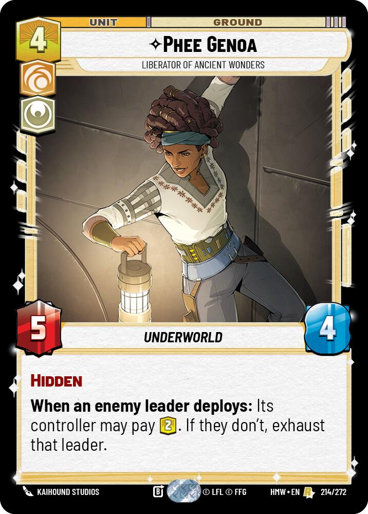 Phee Genoa - Liberator of Ancient Wonders (Homeworlds)(HMW-214/272)(R)