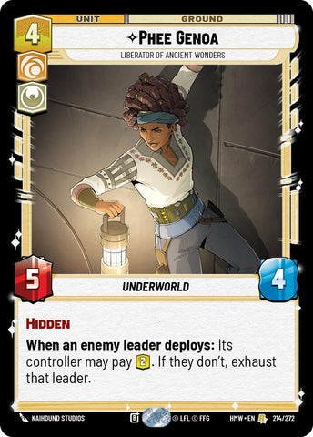 Phee Genoa - Liberator of Ancient Wonders (Homeworlds)(HMW-214/272)(R)