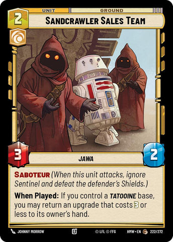 Sandcrawler Sales Team (Homeworlds)(HMW-222/272)(C)