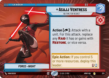 Asajj Ventress - No Time For Regret [Hyperspace] (Homeworlds)(HMW-273)(R)