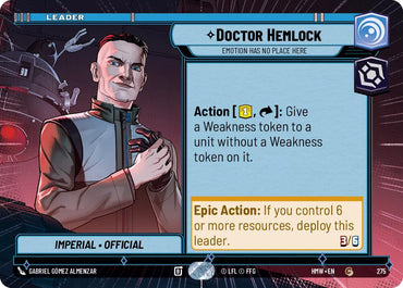 Doctor Hemlock - Emotion Has No Place Here [Hyperspace] (Homeworlds)(HMW-275)(C)