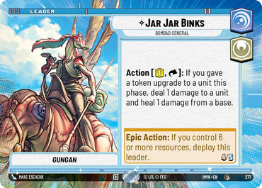 Jar Jar Binks - Bombad General [Hyperspace] (Homeworlds)(HMW-277)(C)