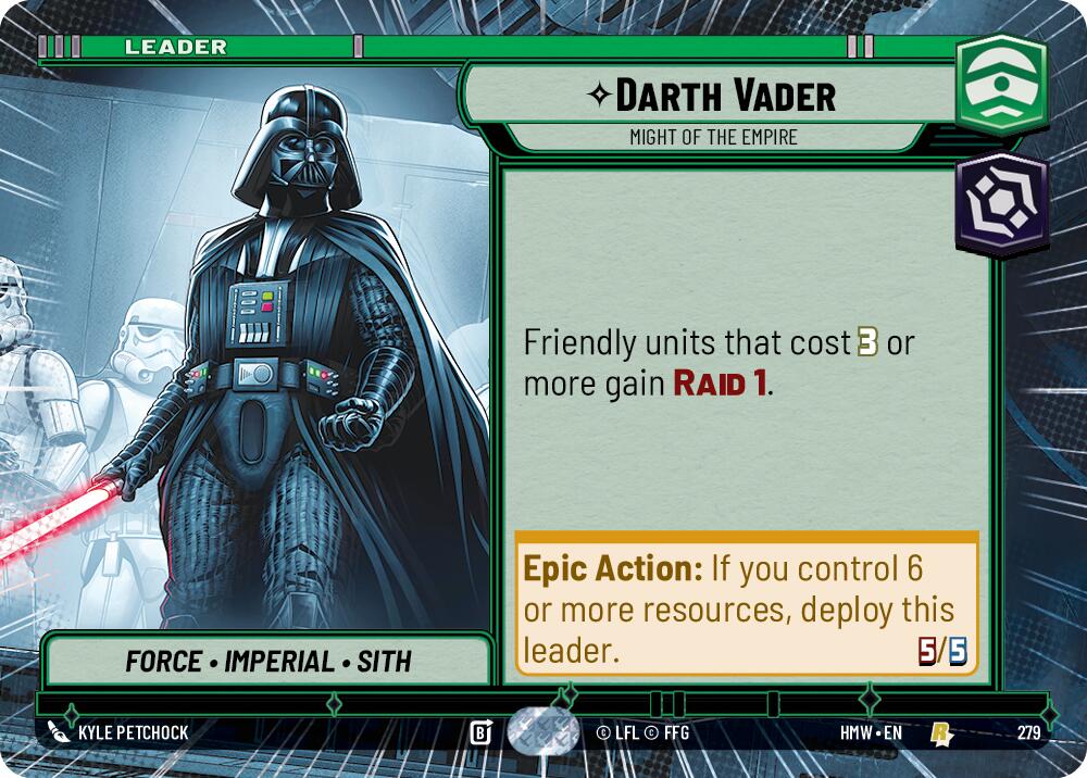 Darth Vader - Might of the Empire [Hyperspace] (Homeworlds)(HMW-279)(R)